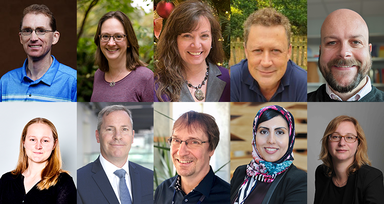 Portrait photos of 12 members of the Global Business Services Today Editorial team